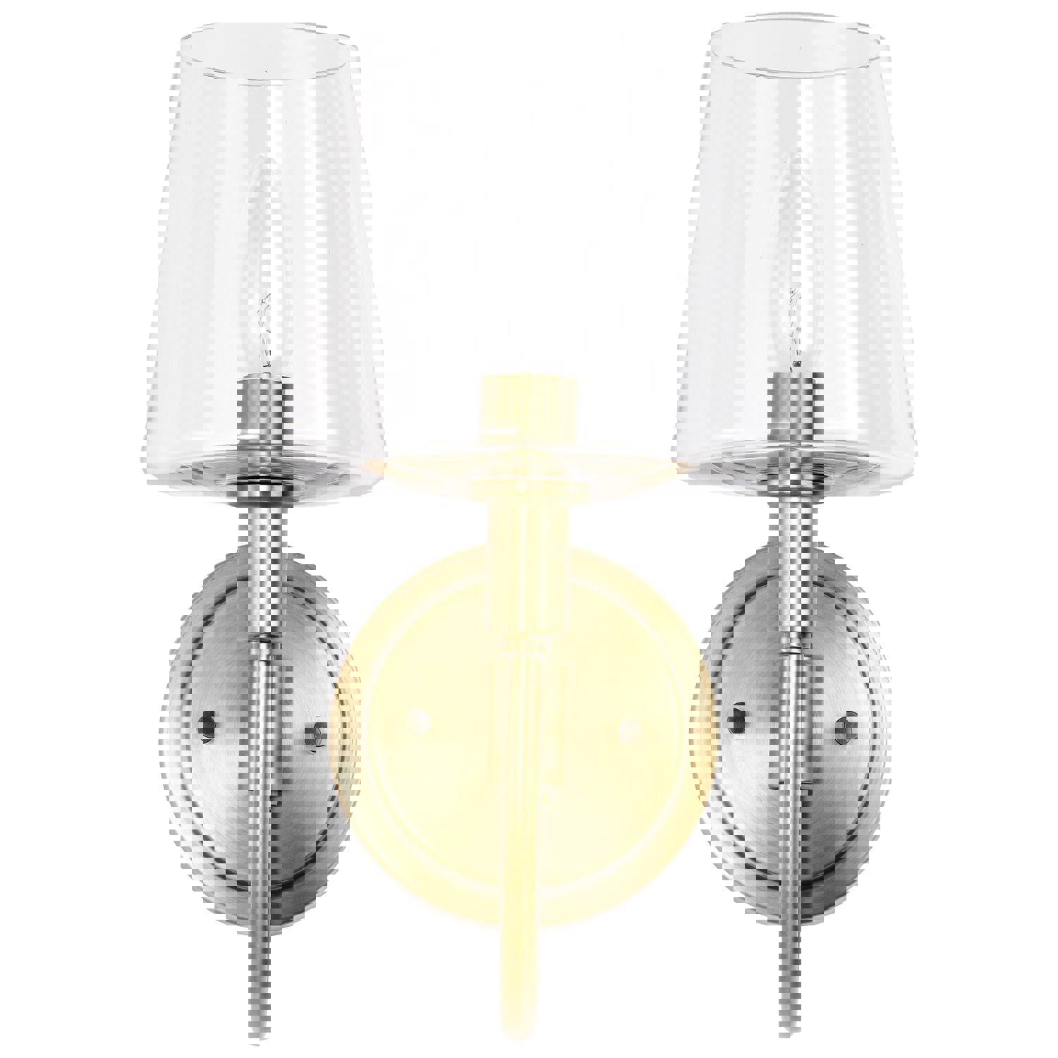 SATCO/NUVO Brookside 1 Light Sconce Vintage Brass Finish Clear Glass (60-7881)