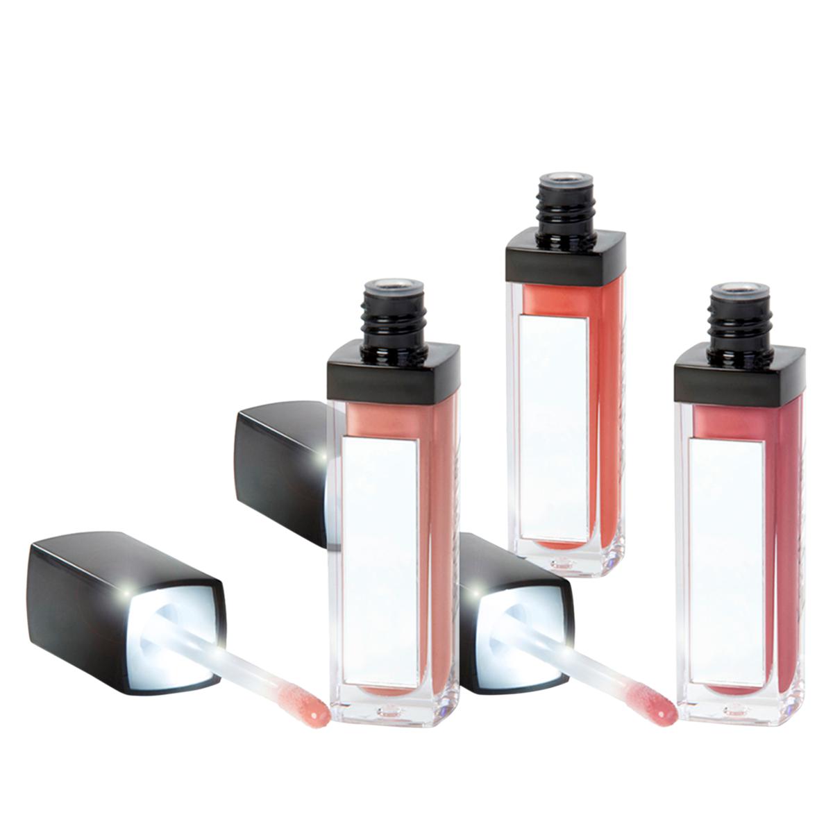 AS IS Beauty For Real Liquid Lip Cream Trios with Light and Mirror