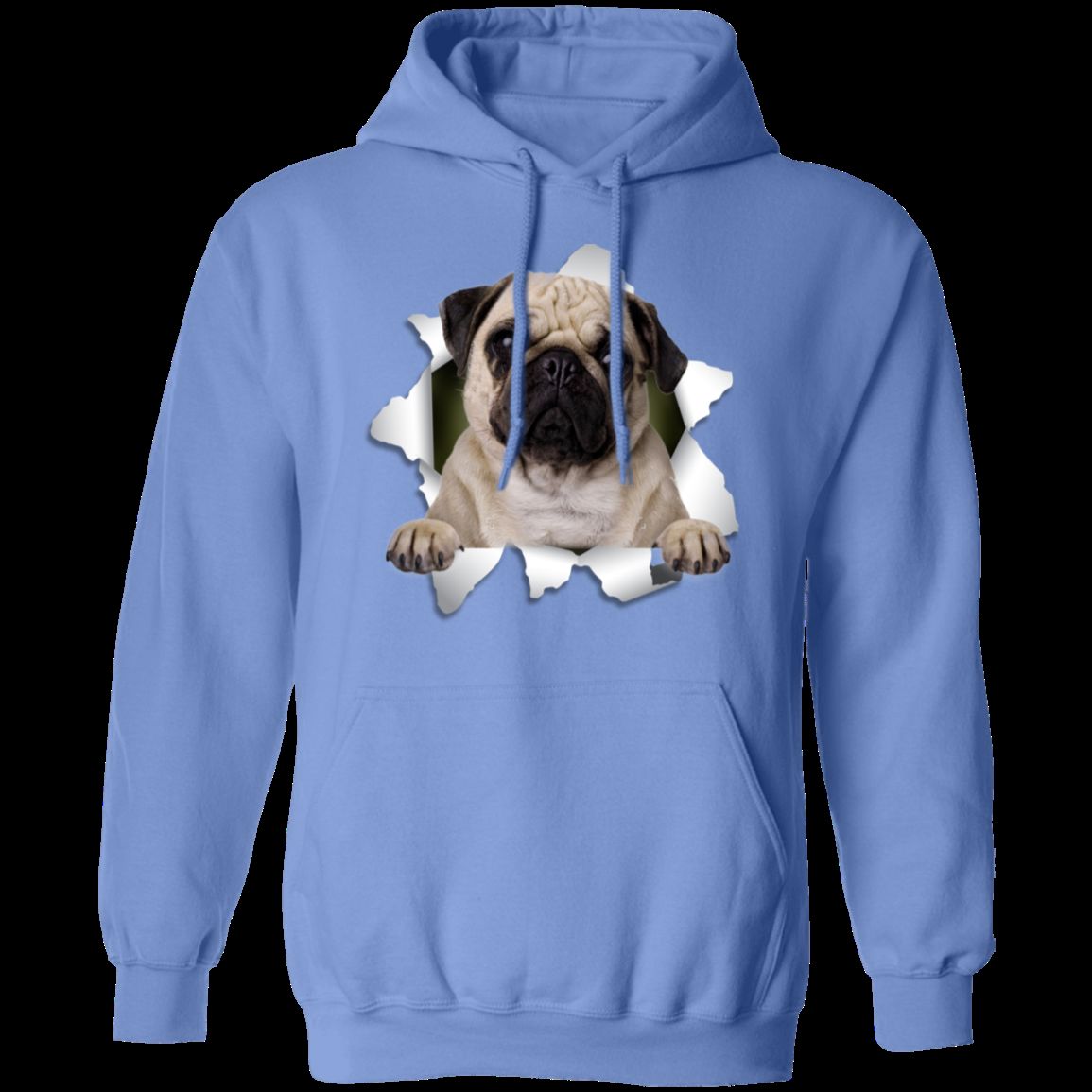 PUG 3D Pullover Hoodie 8 oz.