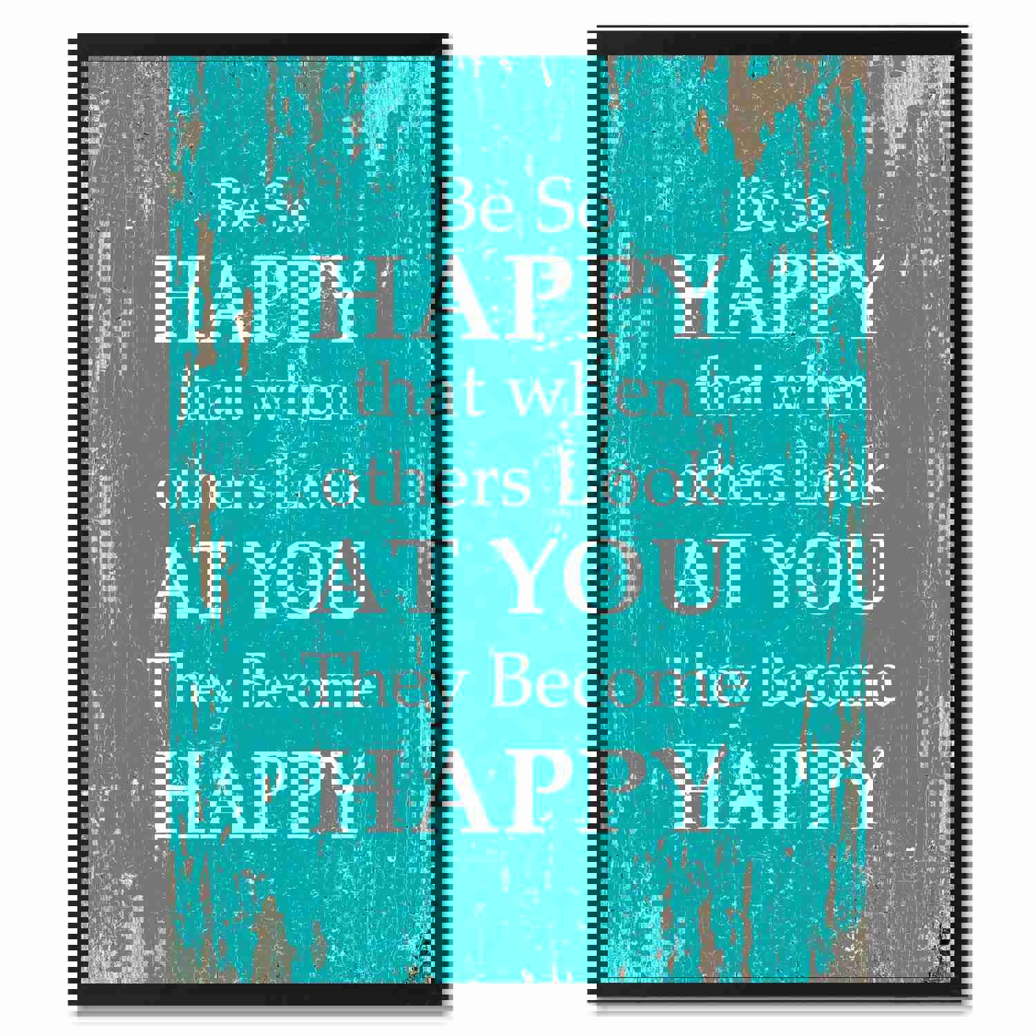 Be So Happy That When Others Look At You Saying Canvas Print, Black Picture Frame Home Decor Wall Art Gifts