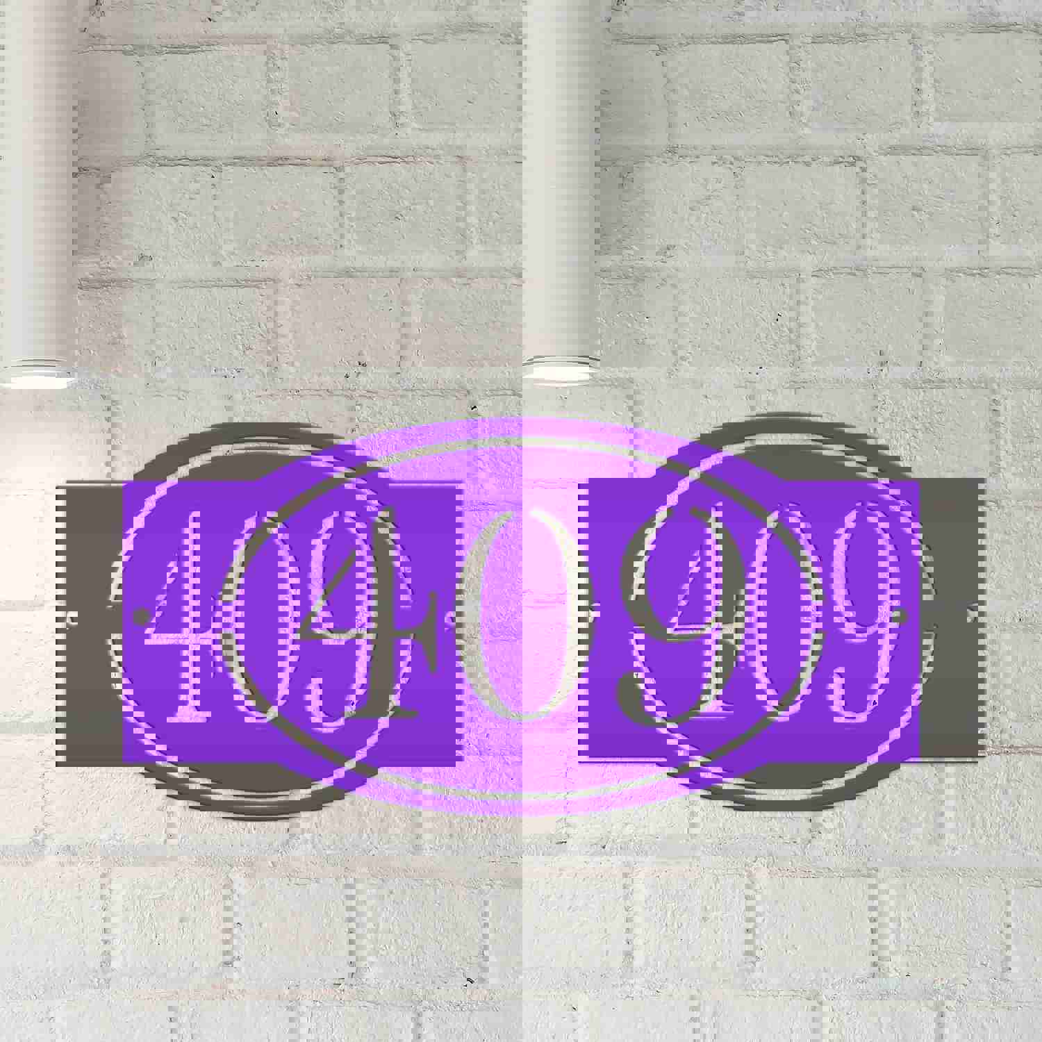 Personalized House Number Metal Sign - Custom Address Plaque - Wedding & Housewarming Gift