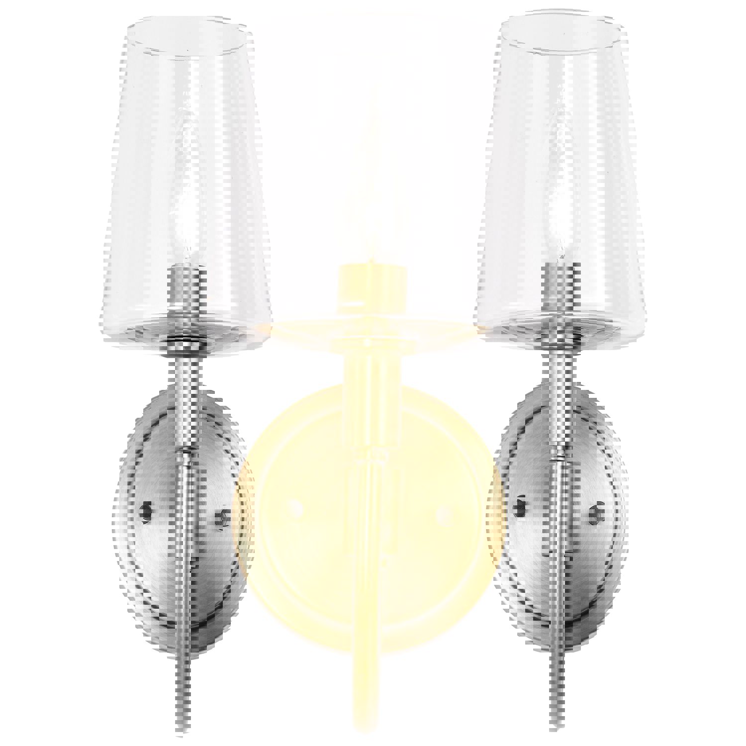 SATCO/NUVO Brookside 1 Light Sconce Vintage Brass Finish Clear Glass (60-7881)