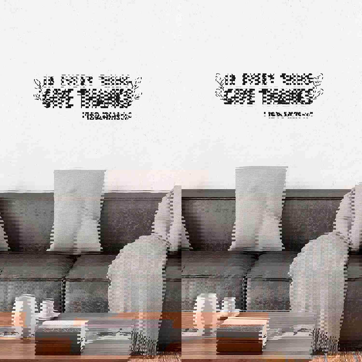 Religious Quotes Vinyl Wall Sticker - Thessalonians 5:18 Bible Verse Decal