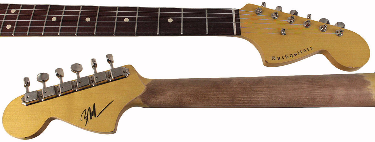 Nash T-72DLX Guitar - Sonic Blue, Rosewood, Light Aging