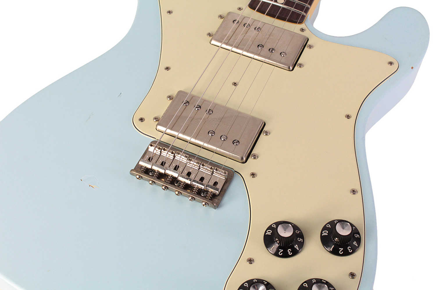 Nash T-72DLX Guitar - Sonic Blue, Rosewood, Light Aging