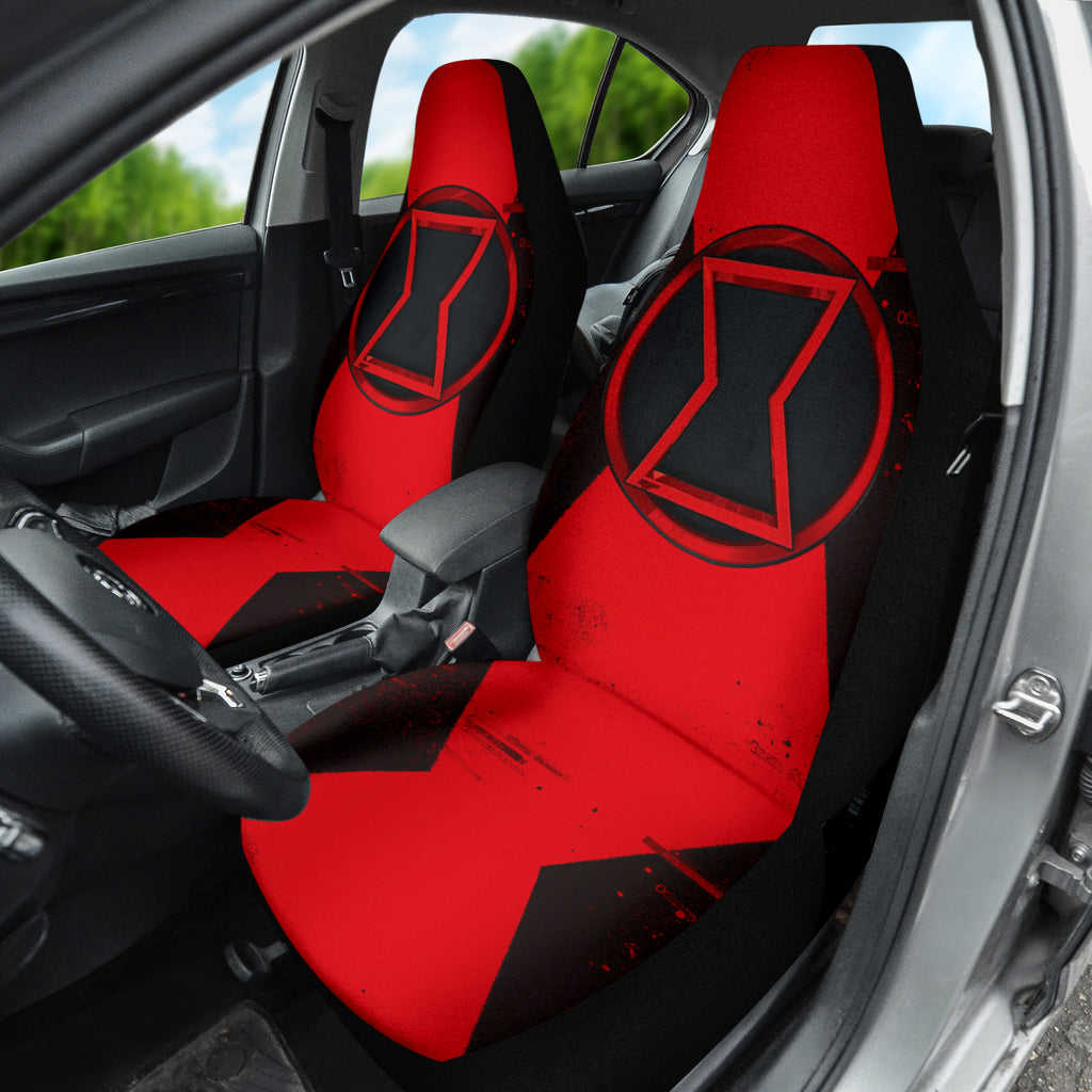 Black Widow Natasha Car Seat Covers - Premium Custom Fit for Cars & SUVs