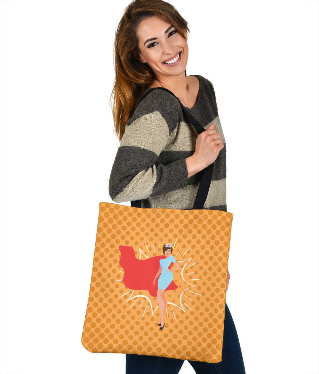 Healthcare Hero Cloth Tote Bag - Premium Poly Cotton Double-Sided Print