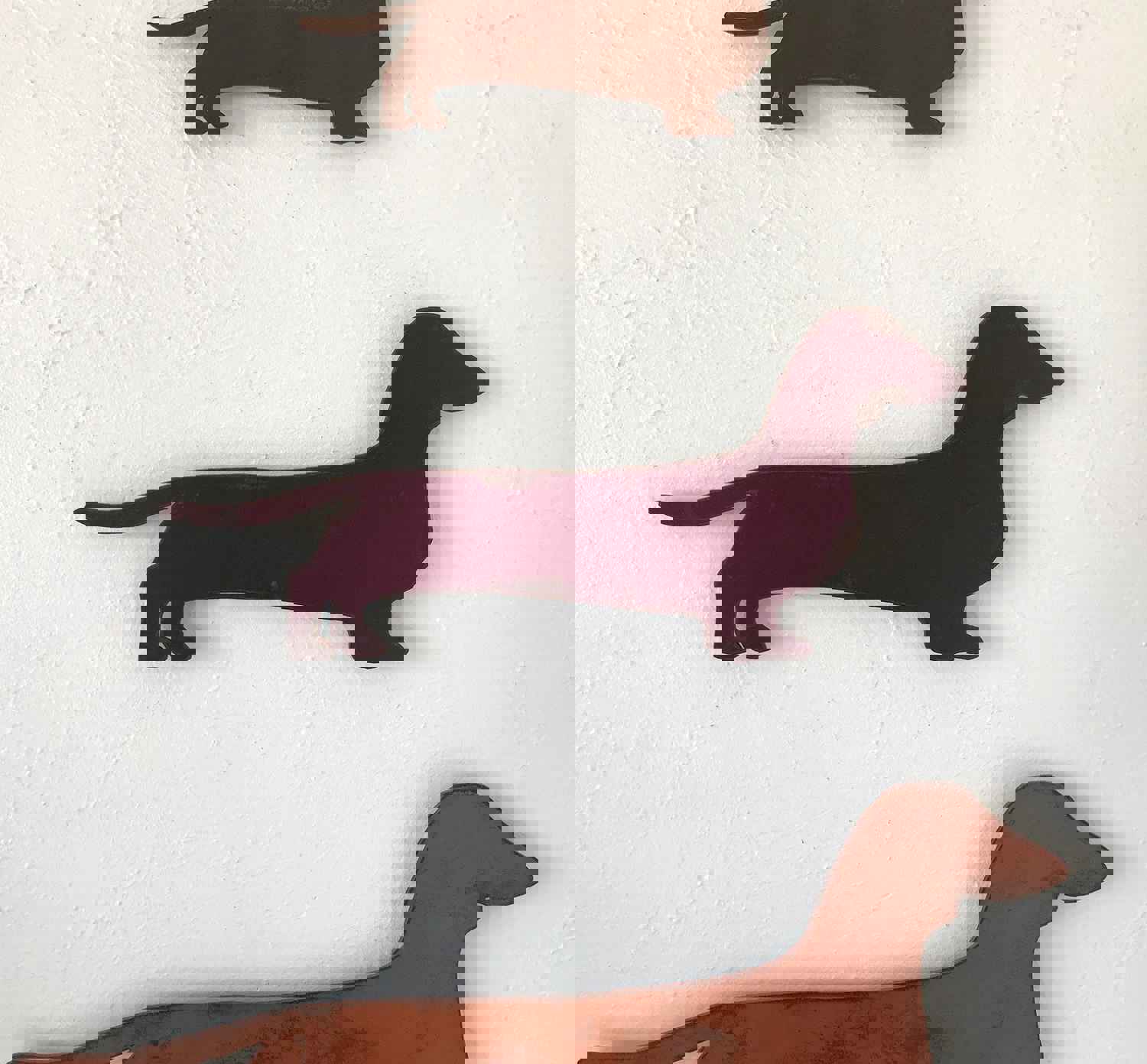 Dachshund Metal Wall Art - Handmade Home Decor in USA - Custom Size & Patina Color - Free Shipping