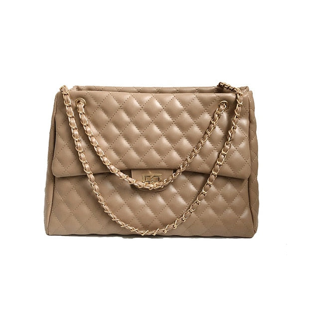 Fashion Designer Women's PU Leather Shoulder Bag - Large Capacity Crossbody Messenger Bag