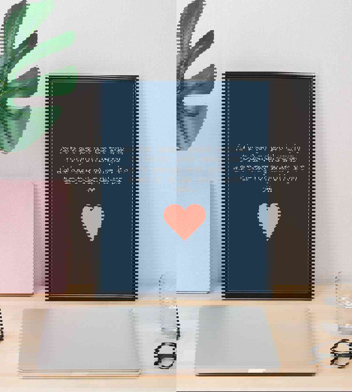 Its Time To Align With Your Own Energy Inspirational Quotes Wall Art - 8 x 10 Modern Typographic Print