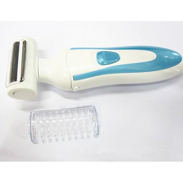 TC6506 Women Electronic Hair Remover Shaver - Single Blade Reciprocating Automatic Epilator Razor (Blue)