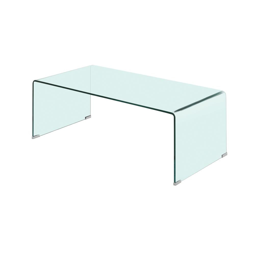 Ripley Rectangular Clear Coffee Table