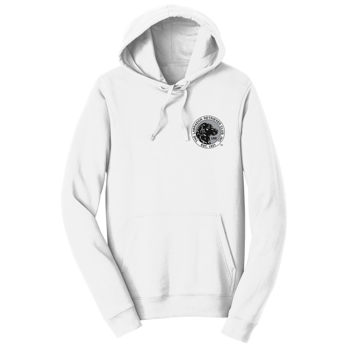 LRC Left Chest Black & White Logo - Adult Unisex Hoodie Sweatshirt