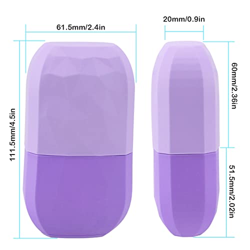 MAITING Ice Roller Silicone Facial and Eye Massager for Skin Care (Purple)
