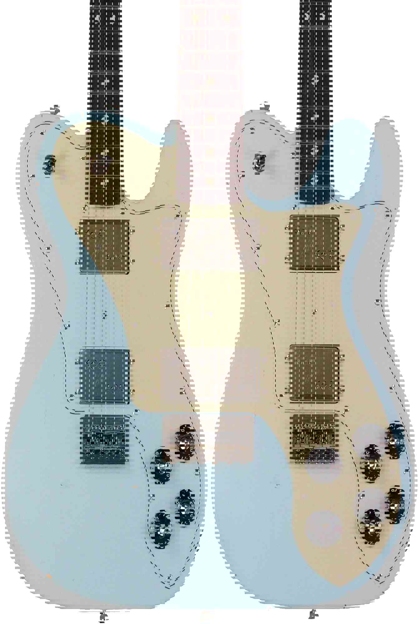 Nash T-72DLX Guitar - Sonic Blue, Rosewood, Light Aging