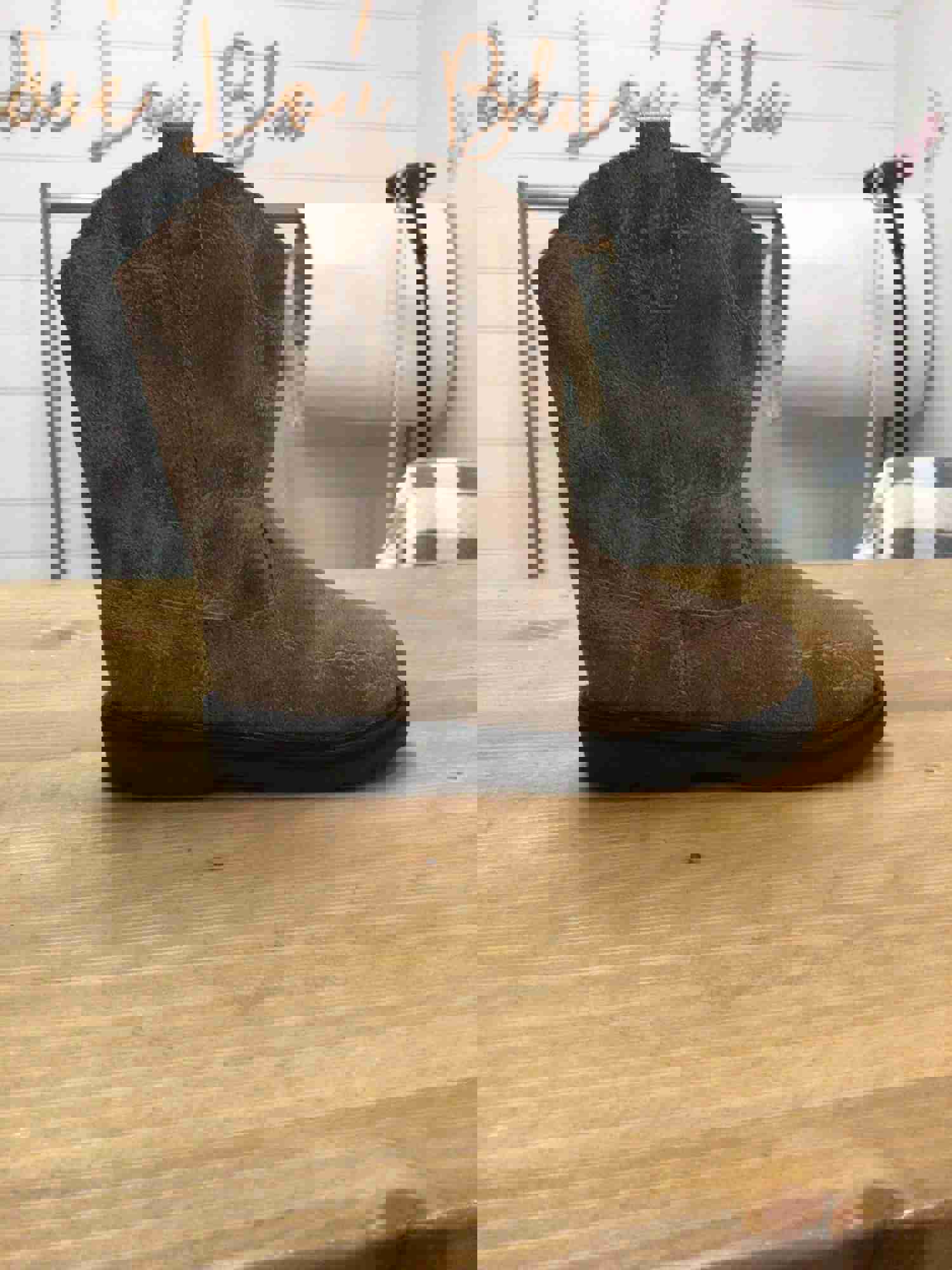 Distressed Brown Cowboy Boots for Men and Women