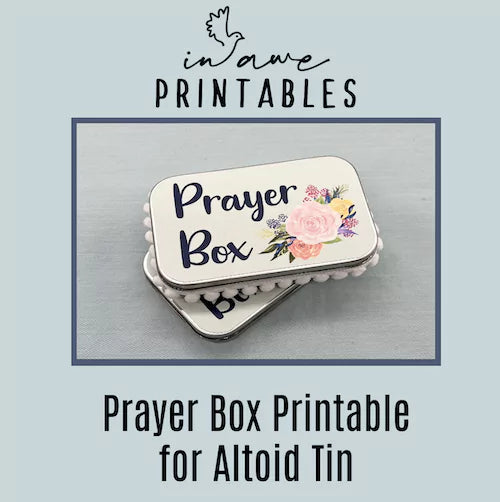 DIY Prayer Box Printable - Our Father & Lords Prayer Craft Kit