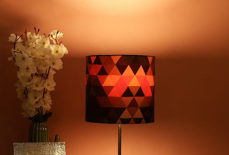 BTR CRAFTS Spring Floral Drum Lamp Shade, Cotton Fabric