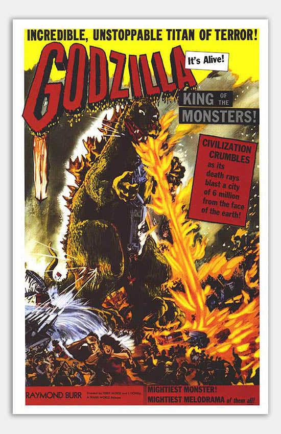 Godzilla, King Of The Monsters! - 11 x 17 Movie Poster (1956 Reprint)