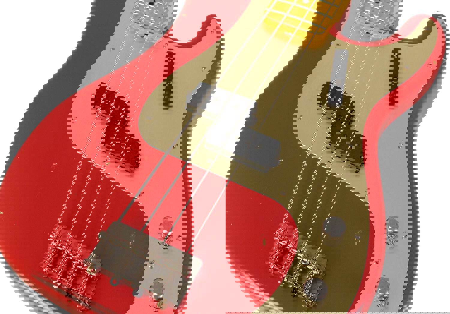 Nash PB-57 Bass Guitar, Dakota Red, Light Aging, Alder - Vintage Feel with Modern Features