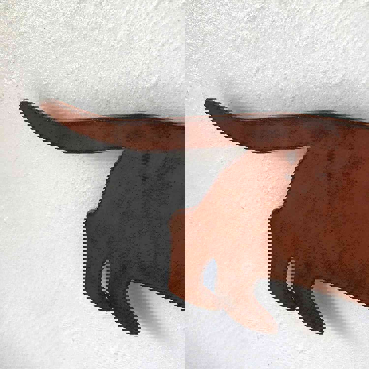 Dachshund Metal Wall Art - Handmade Home Decor in USA - Custom Size & Patina Color - Free Shipping