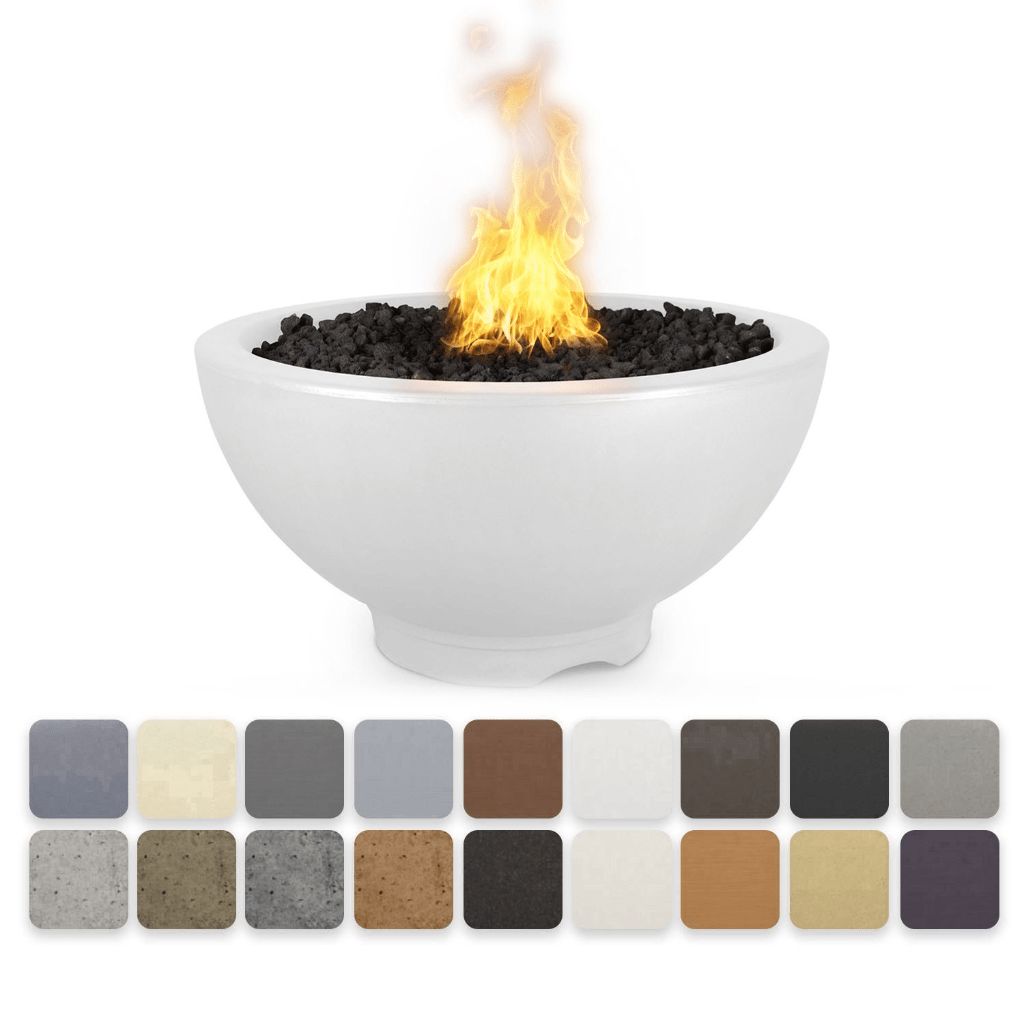 The Outdoor Plus - Sonoma GFRC Concrete Round Liquid Propane Fire Pit 38