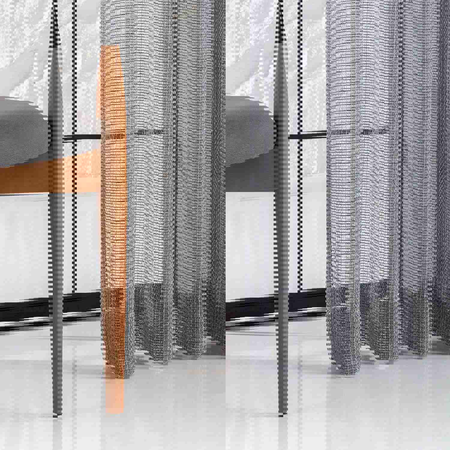 Custom Linen Sheer Curtain, 6 Color Options, Custom Rod Pocket Panels, Luxury Linen Living Room Curtain