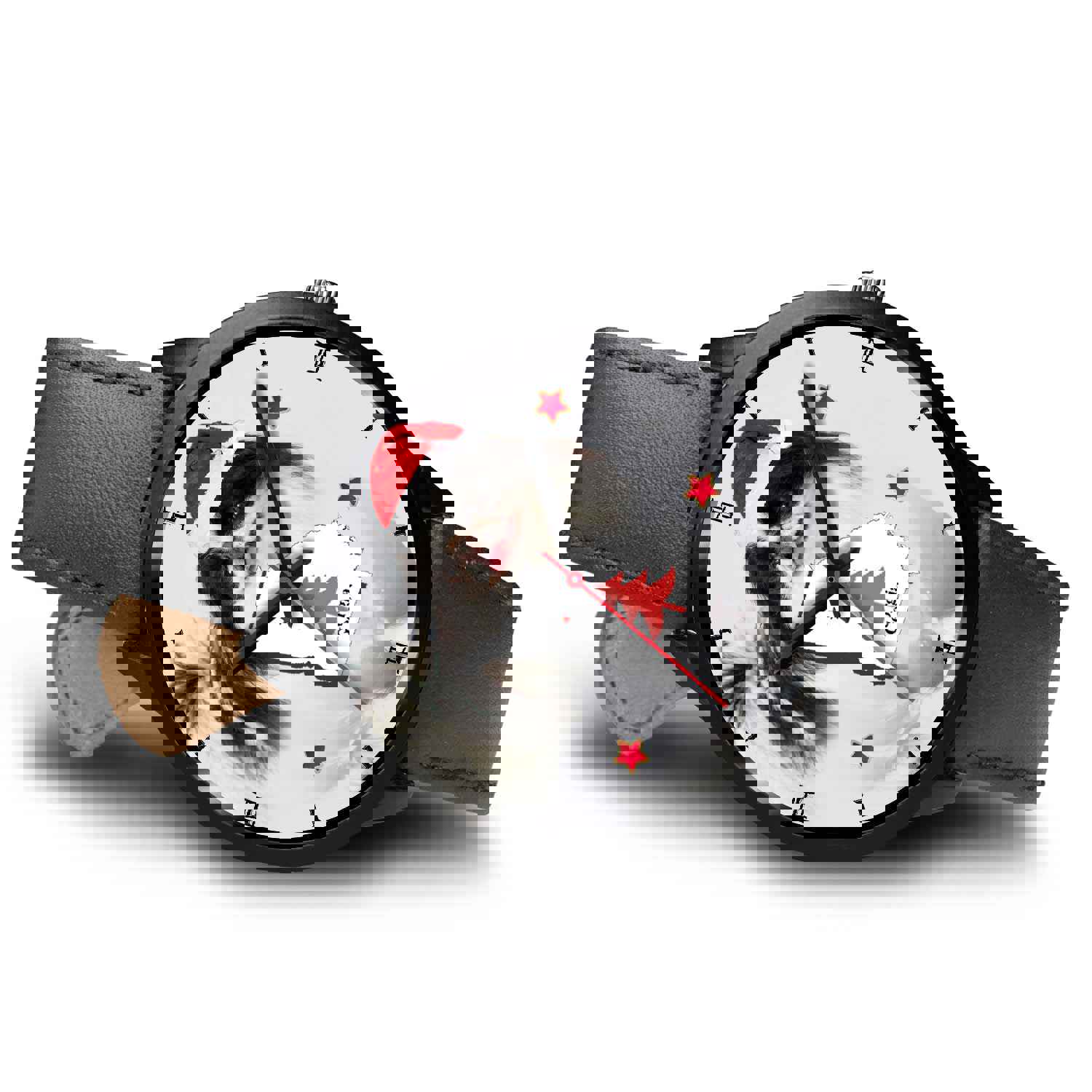 Japanese Chin Dog Georgia Christmas Special Wrist Watch