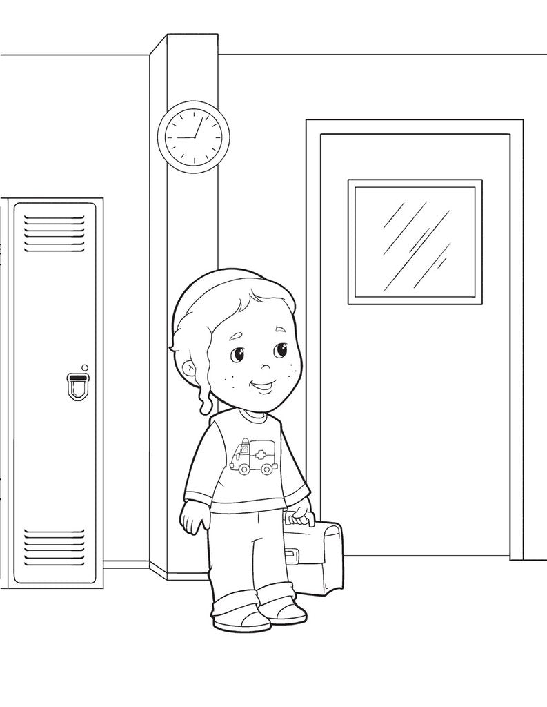 Avi & Chavi - Back to School Coloring Book