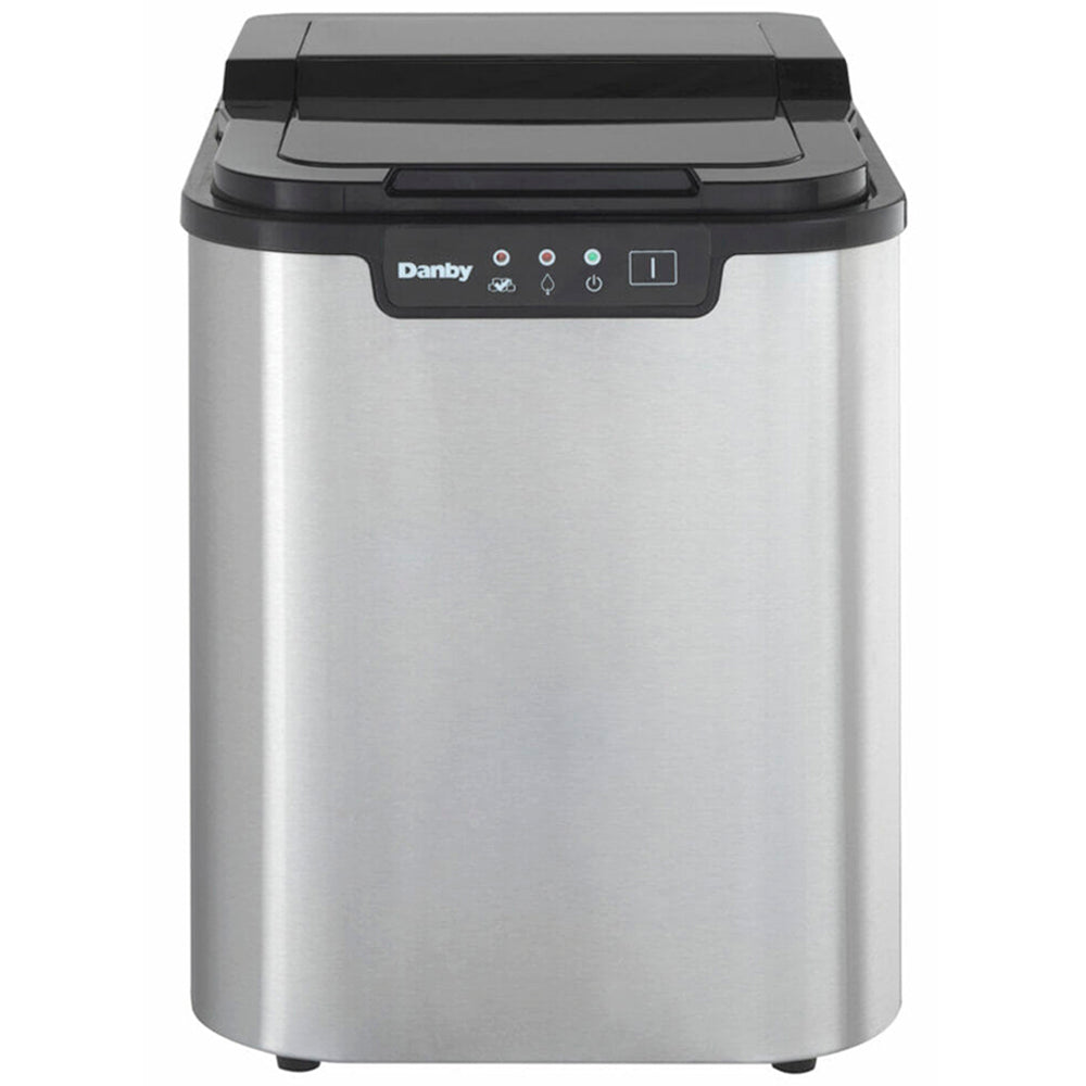 Danby 10 Countertop Ice Maker in Stainless Steel with Self-Cleaning Function