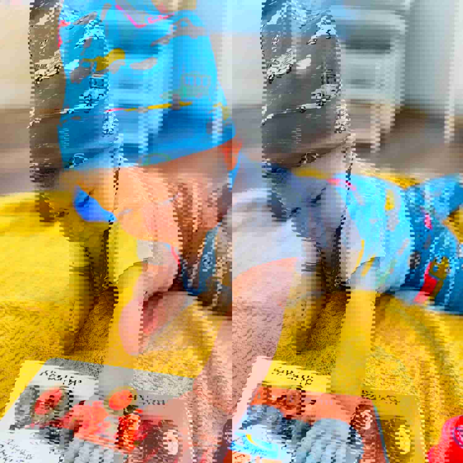 AnnLoren Baby Boys Layette Cars Trucks Onesie Pants Cap 3pc Gift Set