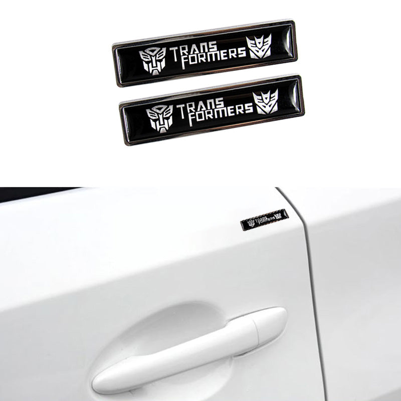Luxury Cool Auto Car Body Fender Metal Badge For TRANSFORMER Sticker Decal 2PCS