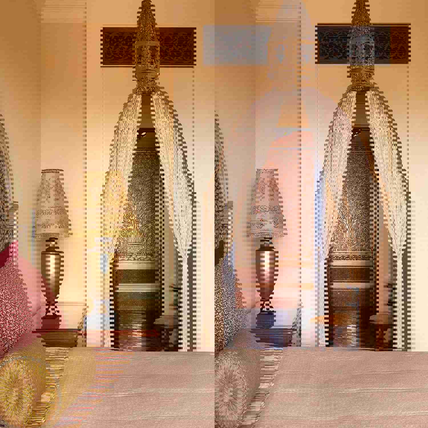 Osunnus Large Long Boho Macrame Curtain Window Room Divider Doorway Curtain