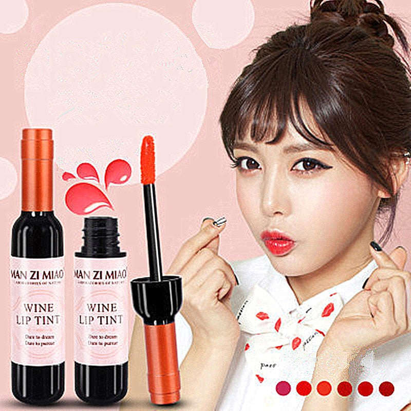 New Arrival Wine Red Korean Style Lip Tint Liquid Lipstick
