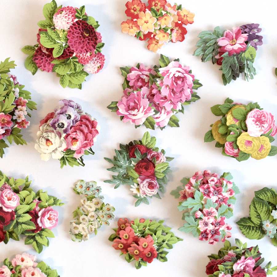 Mini Favorite Flower Sticker, 120-pieces