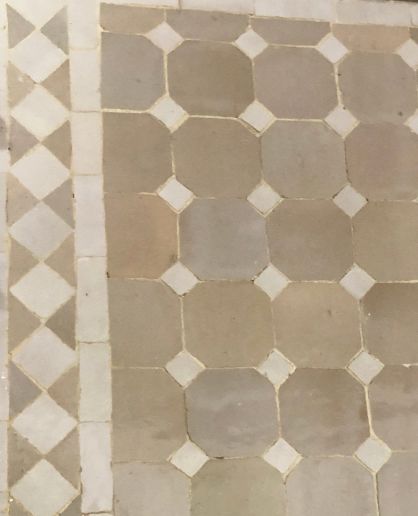 Medium Zellige Tile Mosaic Rectangular Dining Table - Various Sizes & Colors