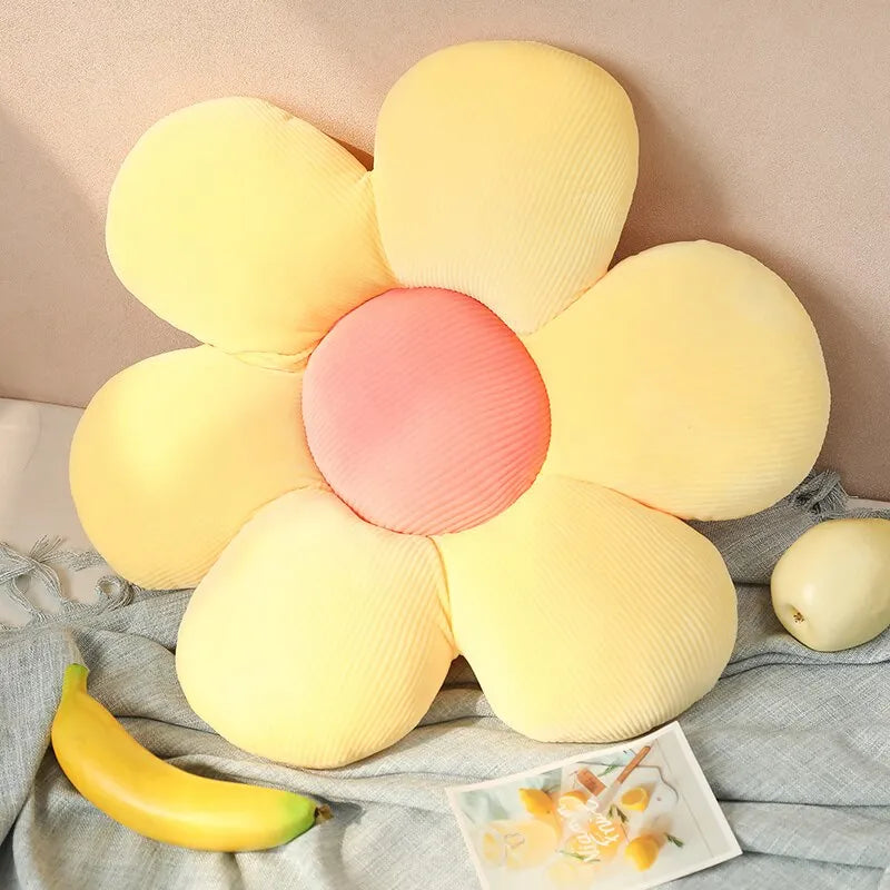 35cm Colorful Flowers Plush Cushion Stuffed Toy for Girls, Babies, and Home Decor