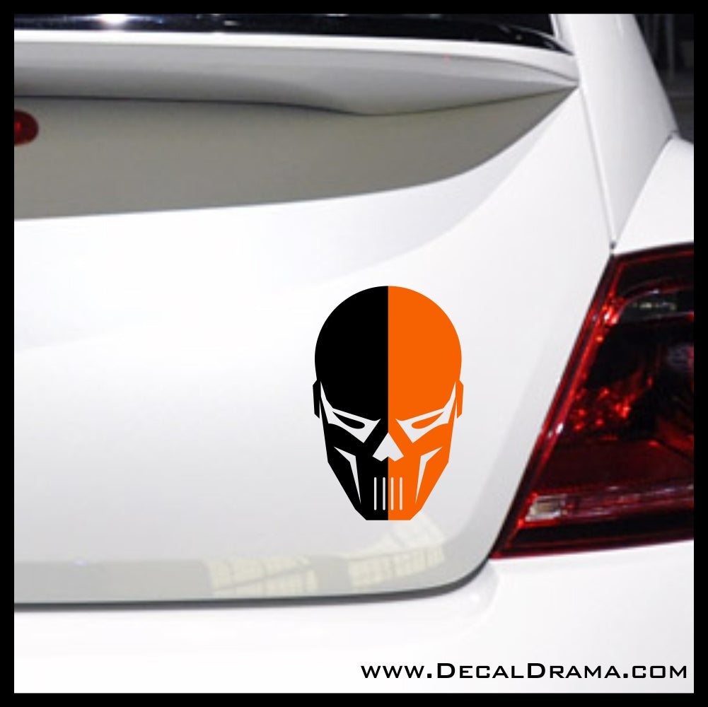 Deathstroke Mask DC Comics Arrowverse Vinyl Decal for Car or Laptop