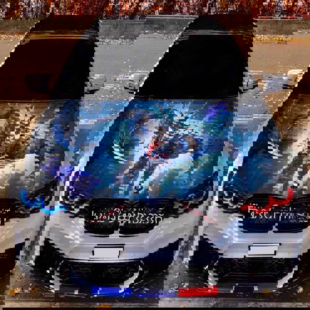 Venom Itasha Car Vinyl Hood Wrap Decal Sticker