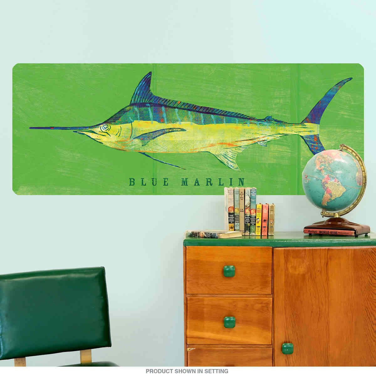 Blue Marlin Saltwater Fish Art Wall Decal