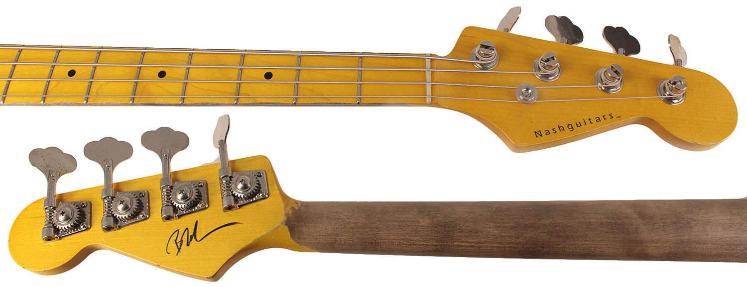 Nash PB-57 Bass Guitar, Dakota Red, Light Aging, Alder - Vintage Feel with Modern Features