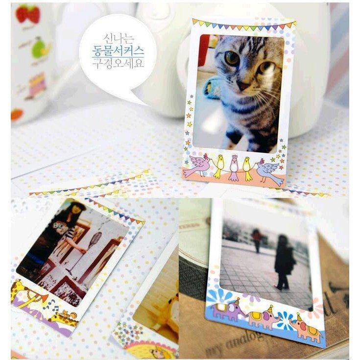 Korean Polaroid Border Stickers - 10pcs Set for Photo Decoration