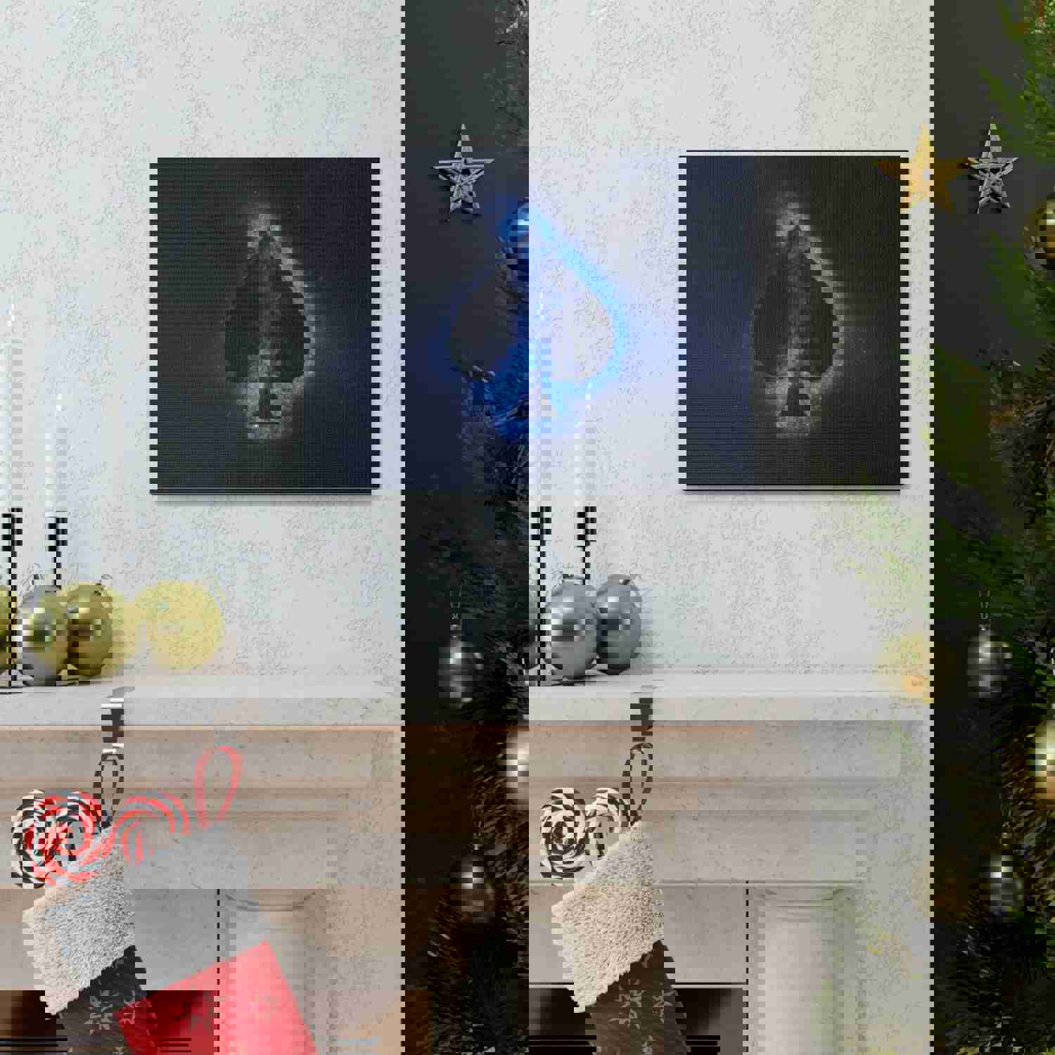 Abstract Spades Playing Card Canvas Wall Art for Home Decor