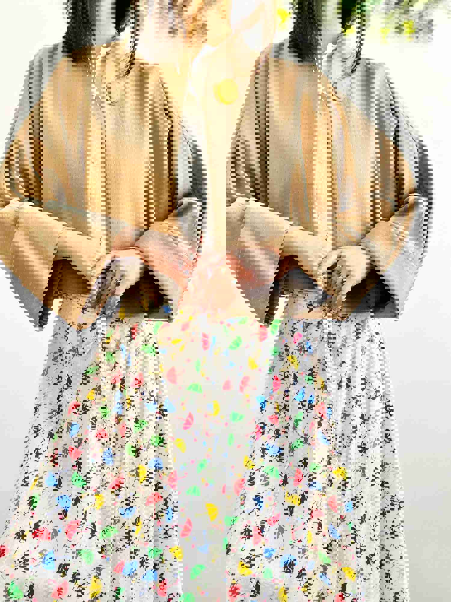 Vintage 1950s Dolman Sleeves Wool Caplet Jacket