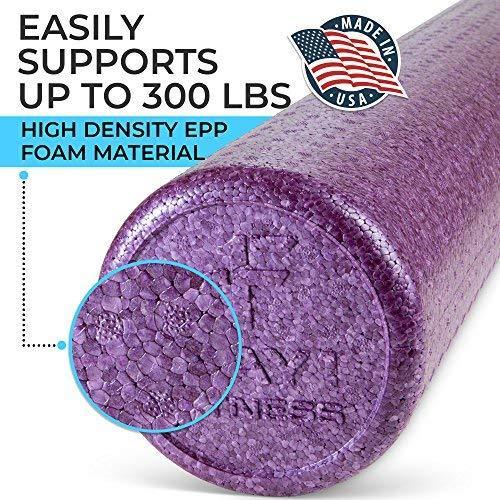 High Density Muscle Foam Rollers by Day 1 Fitness – 4 Sizes & 7 Colors for Sports Massage & Therapy