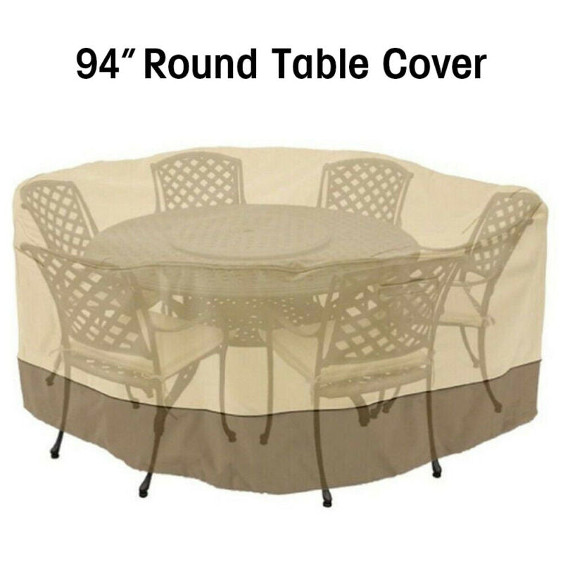 Outdoor Round Table & Chairs Cover 94 Waterproof