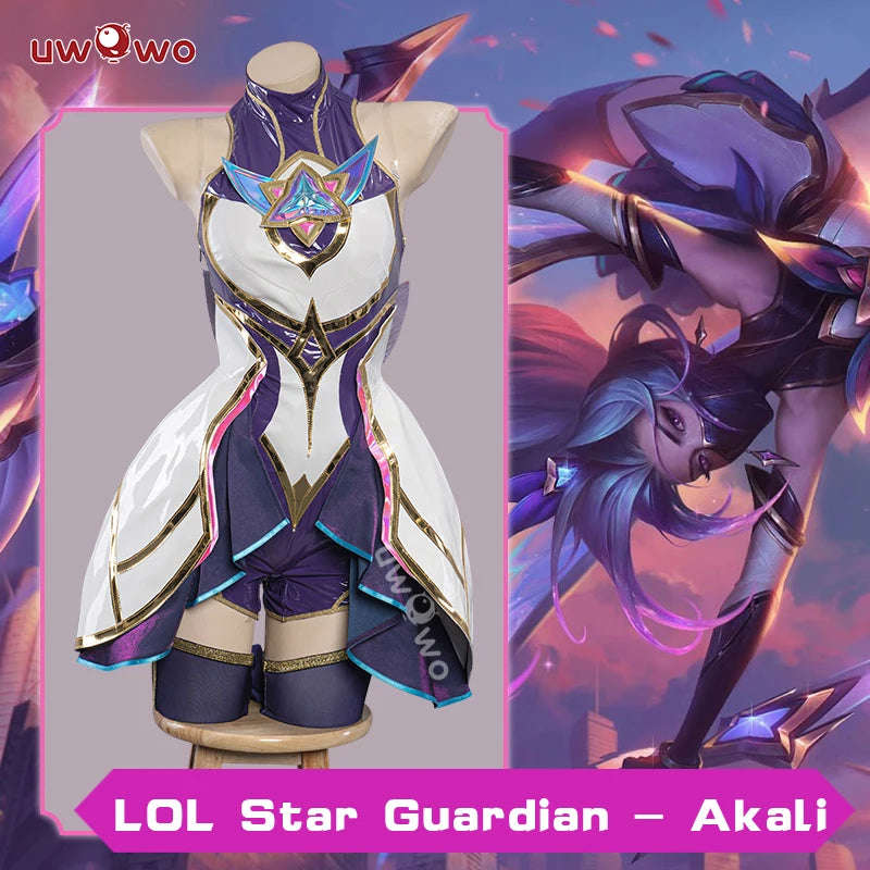 UWOWO Star Guardian Akali Cosplay Costume from League of Legends (LOL)