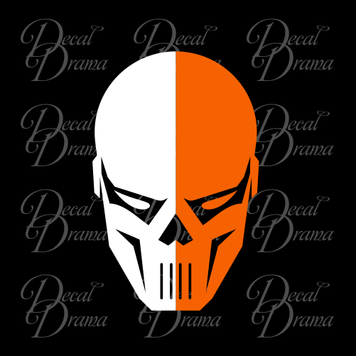 Deathstroke Mask DC Comics Arrowverse Vinyl Decal for Car or Laptop