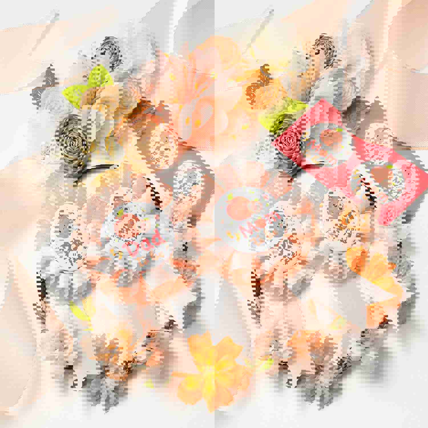 Little Sweet Peach Maternity Sash Kit for Baby Shower