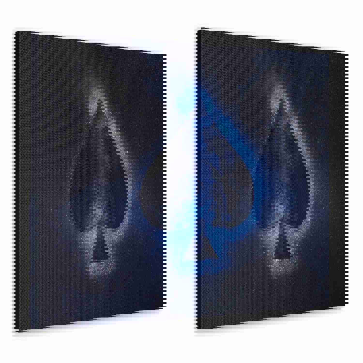 Abstract Spades Playing Card Canvas Wall Art for Home Decor
